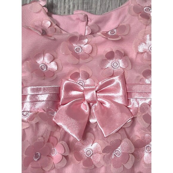 Nanette Baby Infant Girls Pink Romper Flowers Size 18M NWT - Picture 2 of 6